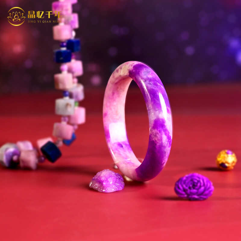 桃紅櫻花絲絨吊墜