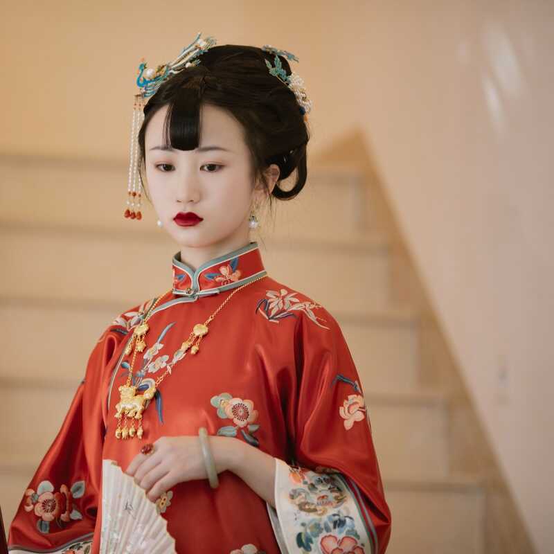 寬松平裁旗袍裙