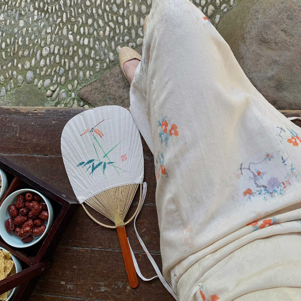 綺園原創新中式古典鏤空連衣裙傳統旗袍 表象抒情詩