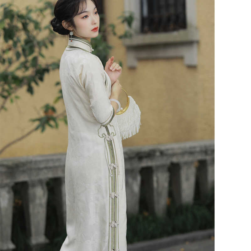 秋冬新款民國旗袍