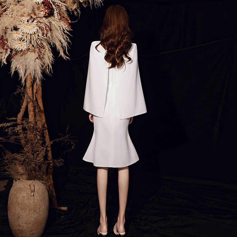 圣可娜 高端晚禮服女宴會氣質婚禮連衣裙輕奢高定法式主持高級感