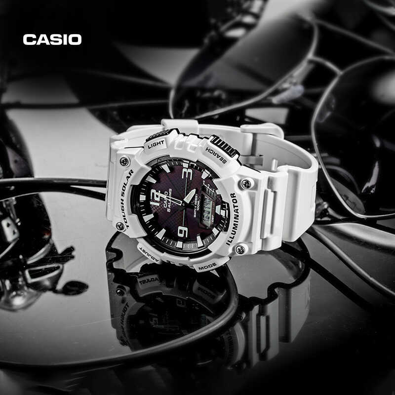 casio旗艦店AQ-S810運動防水潮流電子男士手表卡西歐官網官方正品